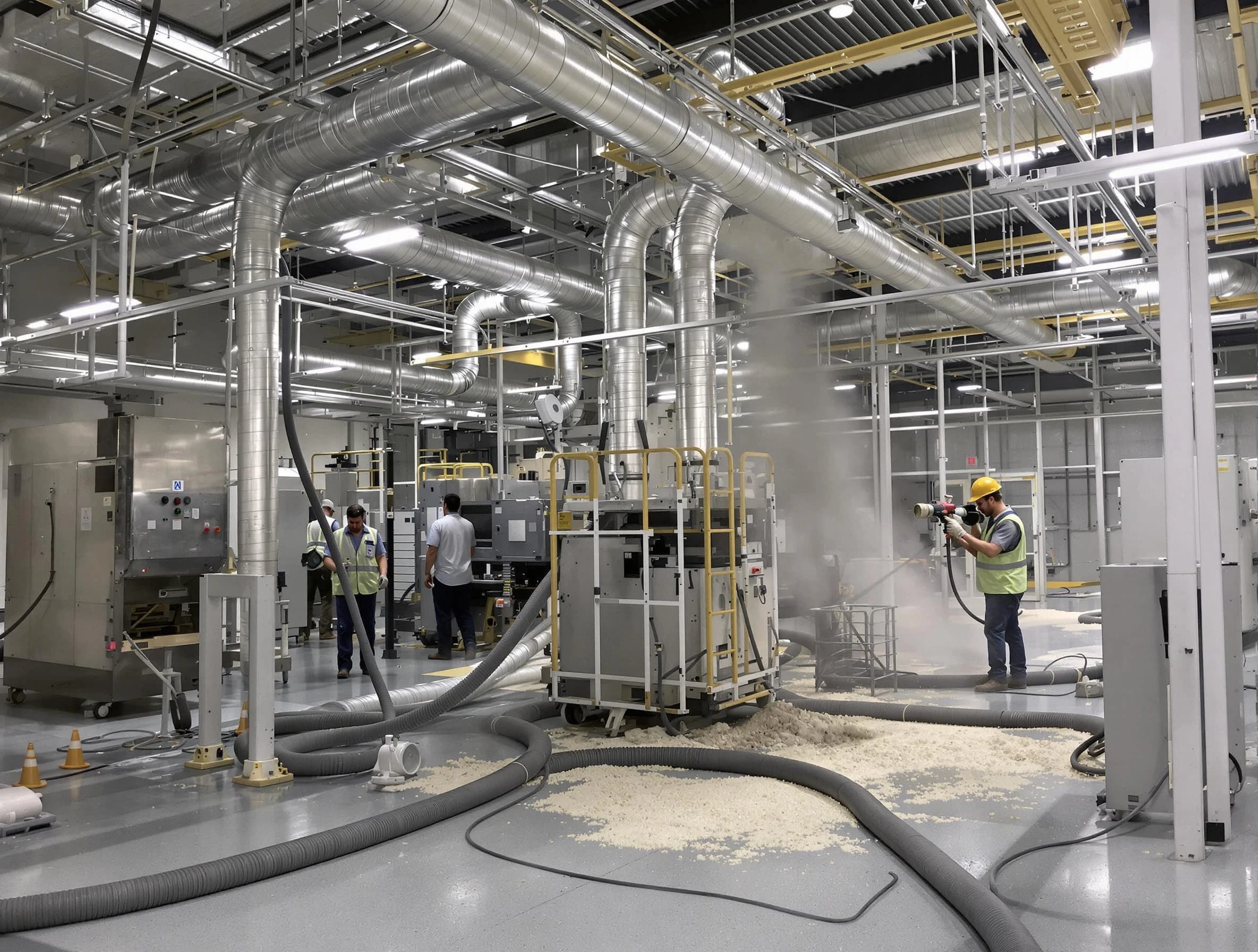 Heavy-duty industrial duct cleaning by Fall River Air Duct Cleaning in Fall River