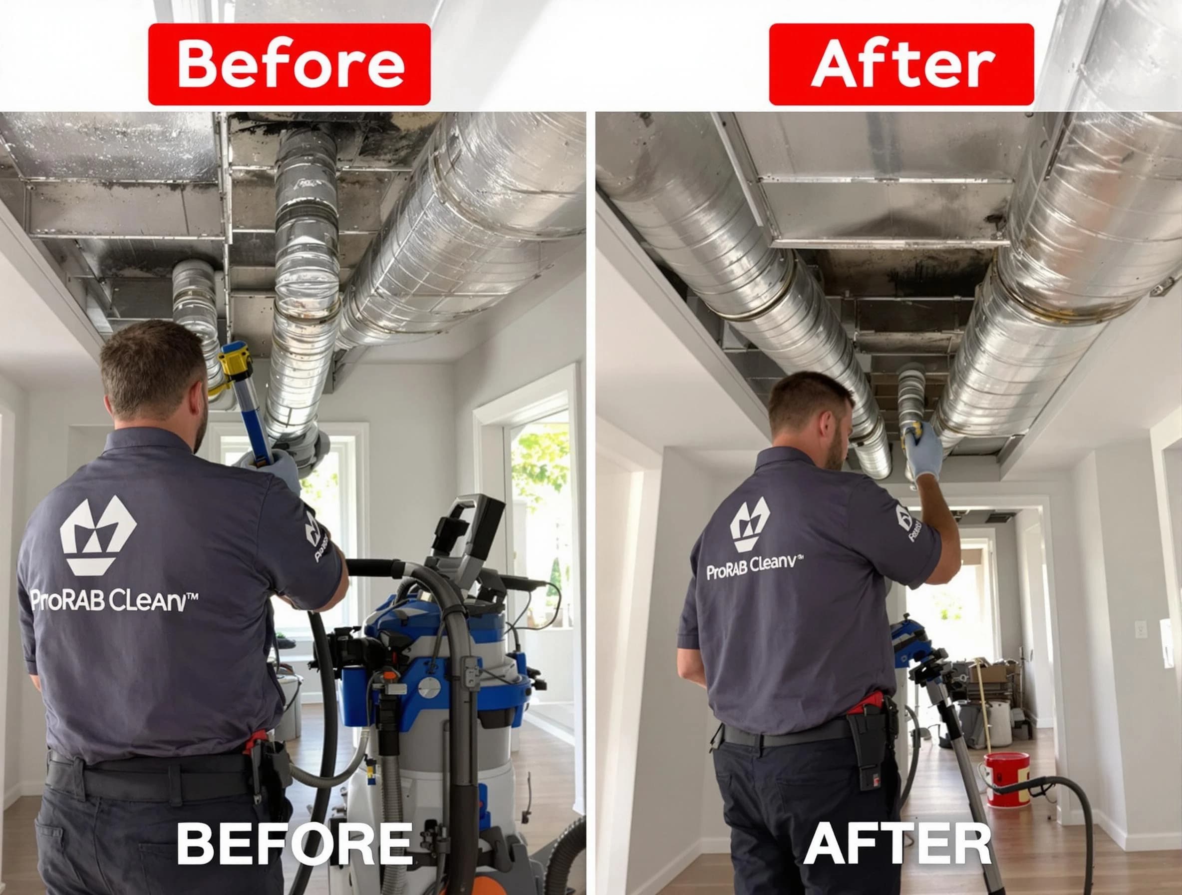 Fall River Air Duct Cleaning expert performing thorough residential duct cleaning in a Fall River home